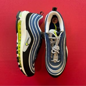 Nike Women's Air Max 97 Atlantic Blue/Yellow DQ9131-400 Women Sz 10 Men Sz 8.5**
